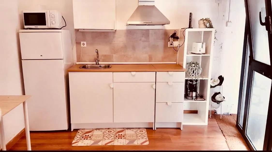 Room With Bathroom, Refrigerator And Microwave Barcelona