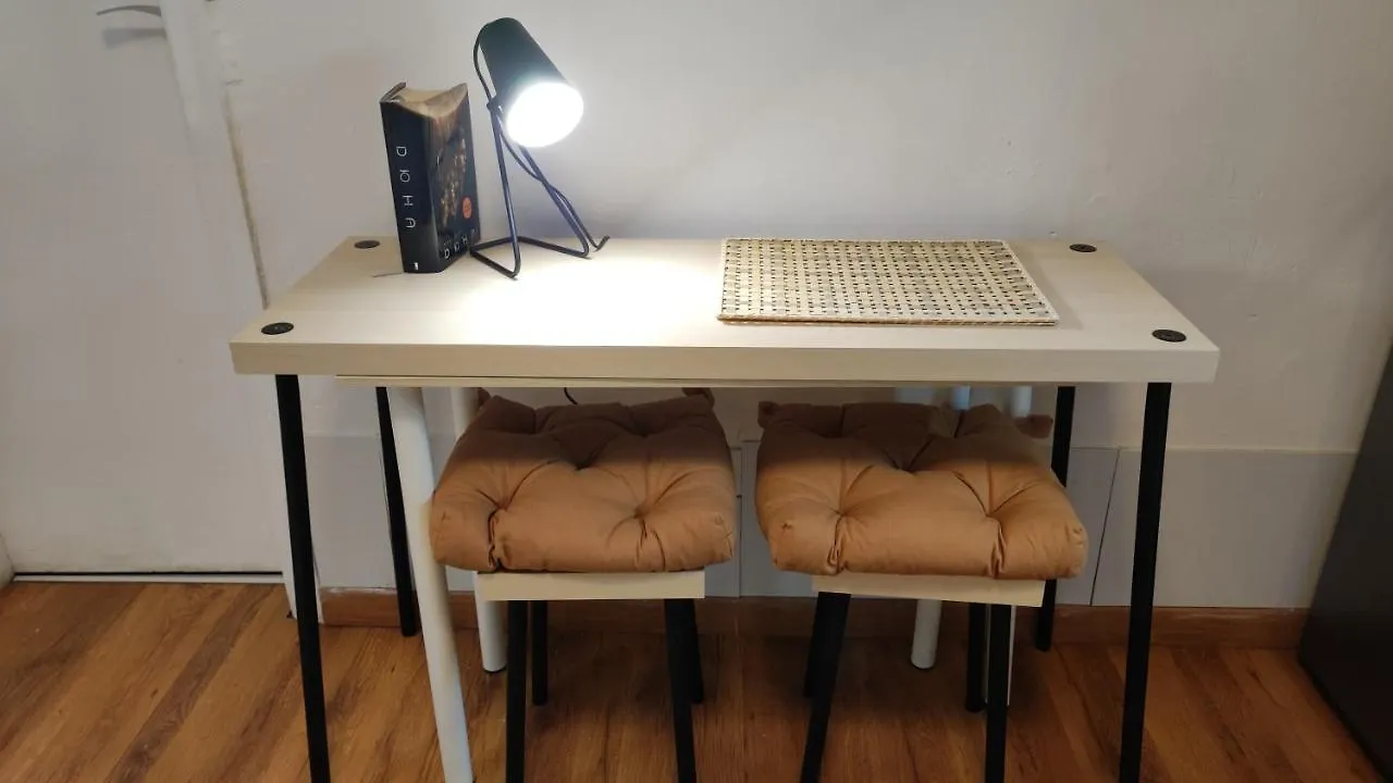 Room With Bathroom, Refrigerator And Microwave Barcelona