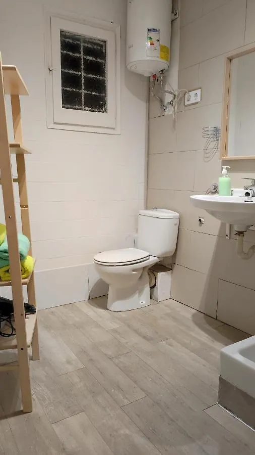 Room With Bathroom, Refrigerator And Microwave Barcelona