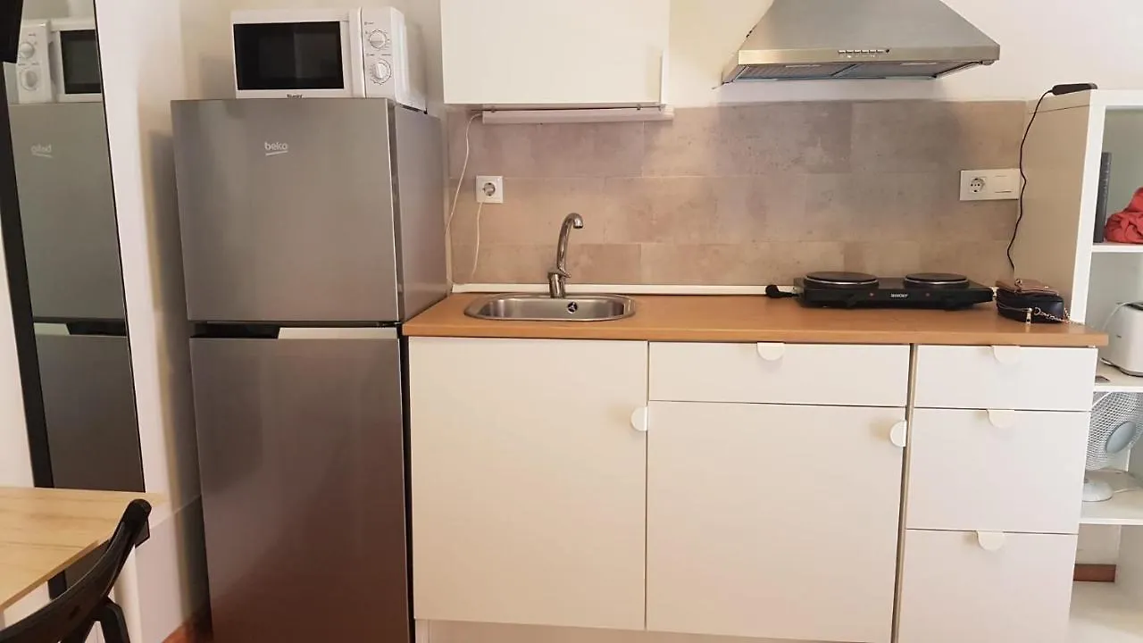Room With Bathroom, Refrigerator And Microwave Barcelona Španělsko